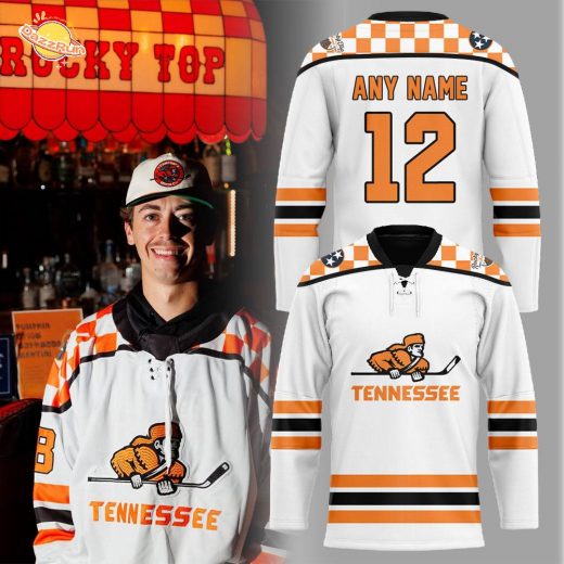 Tennessee Ice Hockey Chuck-A-Puck Uniform Hockey Jersey Custom Name, Number