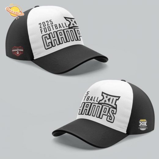 Texas Tech Football Big 12 Football Champions Hoodie 2025 – White