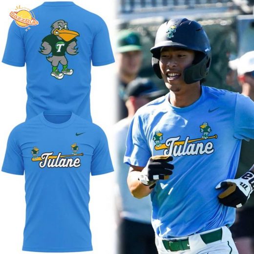 Tulane Baseball Sluggerbird Uniform T-Shirt – Limited Edition
