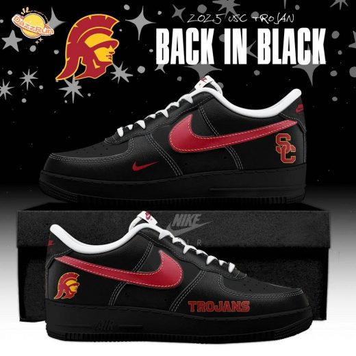 USC Trojans Back In Black 2025 Special Edition AF1 Sneakers
