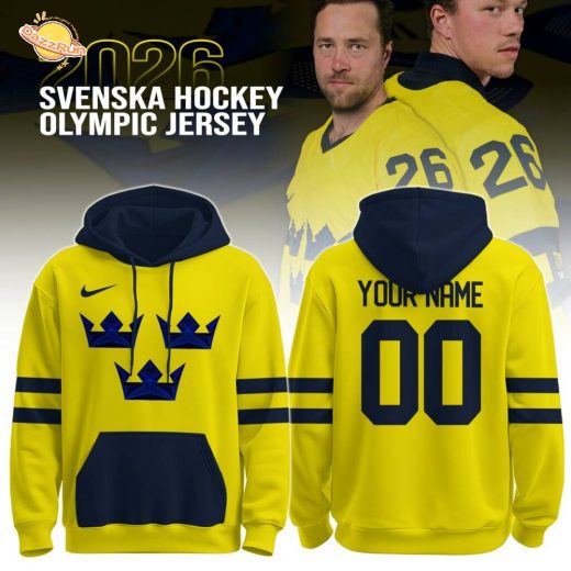 Unisex Sweden Olympic 2026 National Ice Hockey Team Hoodie