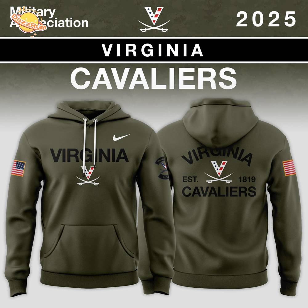 Virginia Cavaliers 2025 Military Appreciation Limited Edition Hoodie Virginia Cavaliers 2025 Military Appreciation Limited Edition Hoodie