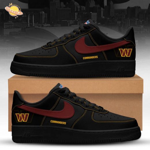Washington Commanders Back In Black Special Edition AF1 Sneakers