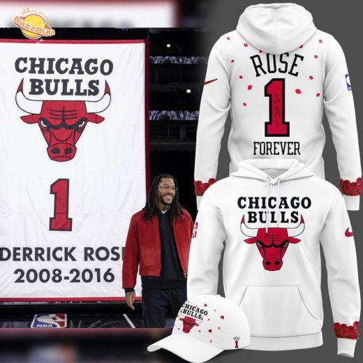2026 Limited edition SIGNED D-Rose Hoodie Chicago Bulls for fans