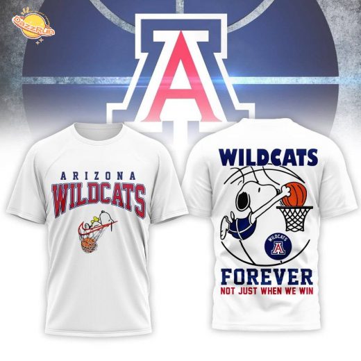 Arizona Wildcats | Premium NCAA Basketball Snoopy 3D Shirt