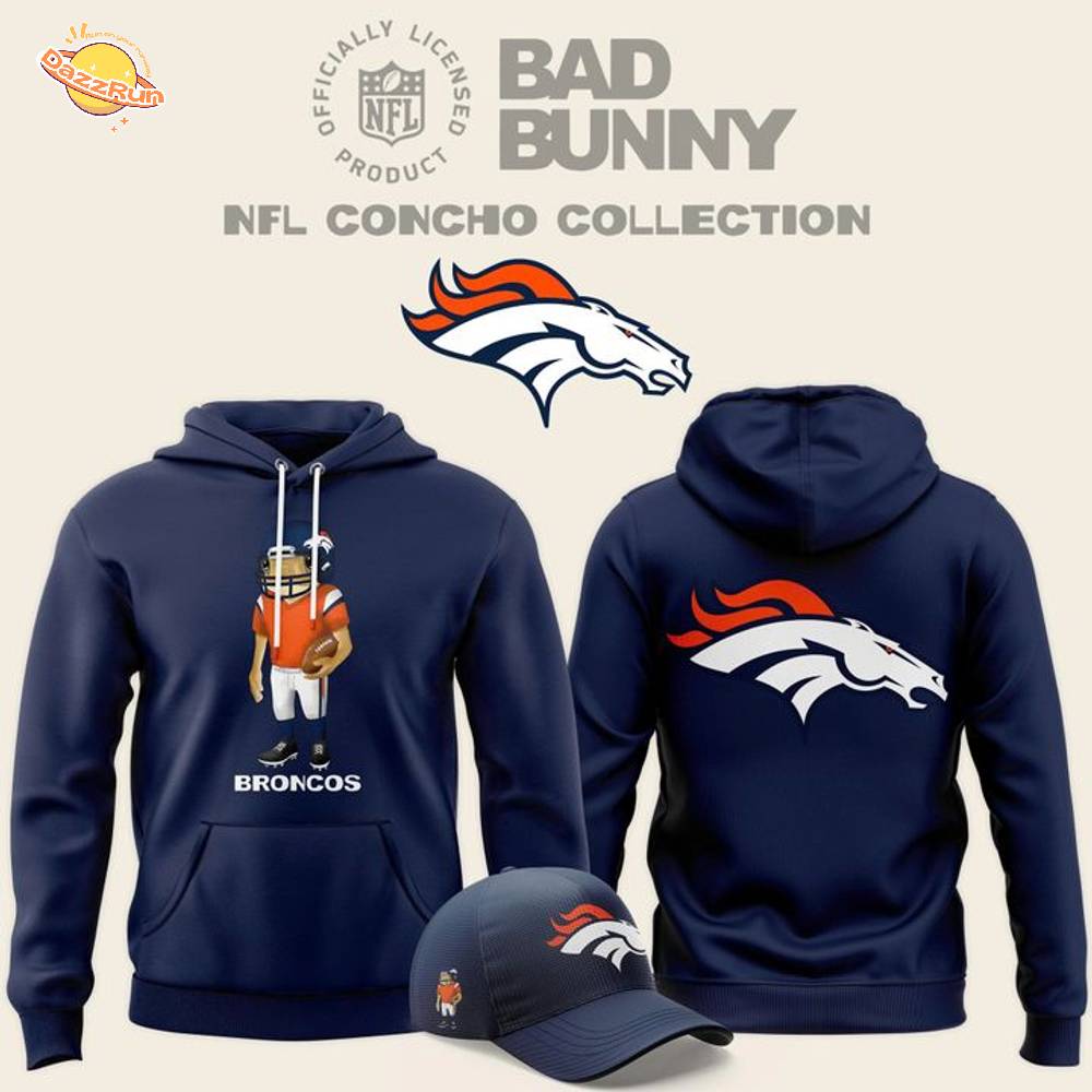 Bad Bunny x Denver Broncos Concho Hoodie Bad Bunny x Denver Broncos Concho Hoodie