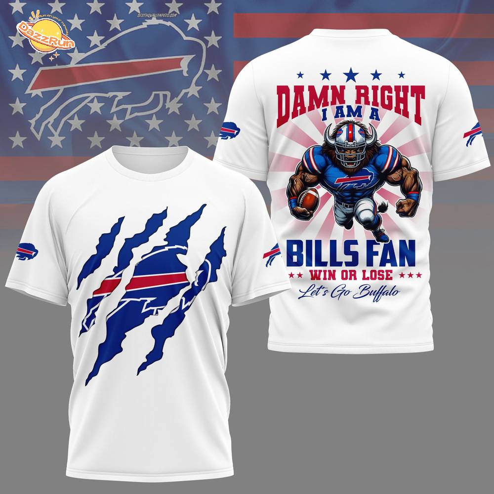 Buffalo Bills | Premium NFL Go Bills 3D Shirt Buffalo Bills | Premium NFL Go Bills 3D Shirt