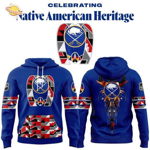 Buffalo Sabres 2025 Native American Heritage Hoodie – Blue