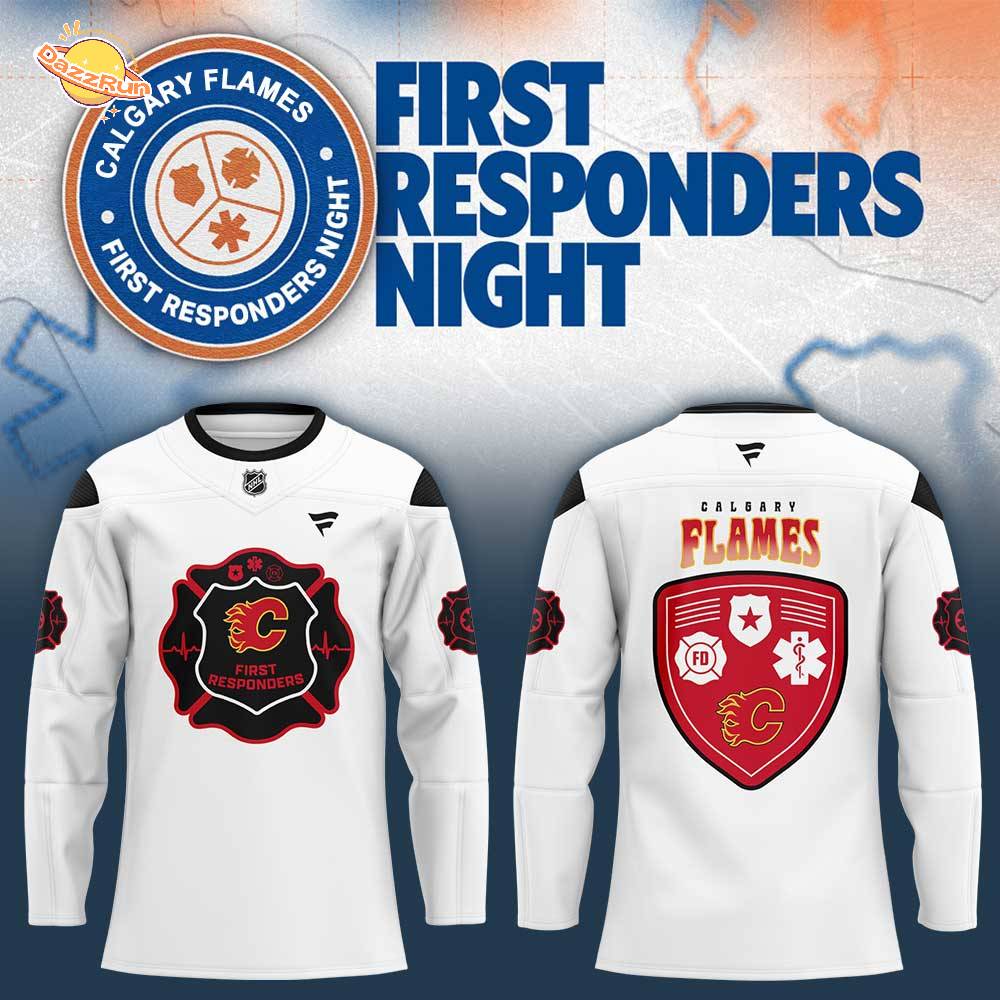 C Flames First Responders Night 2026 Hockey Jersey C Flames First Responders Night 2026 Hockey Jersey