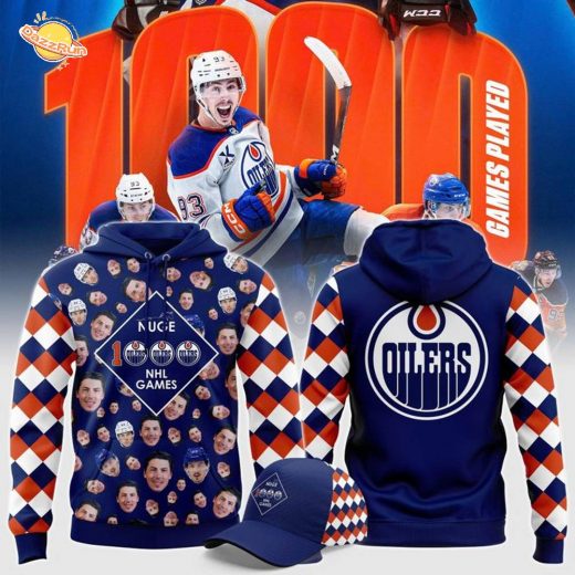 Edmonton Oilers x Ryan Nugent-Hopkins 1,000th NHL Hoodie