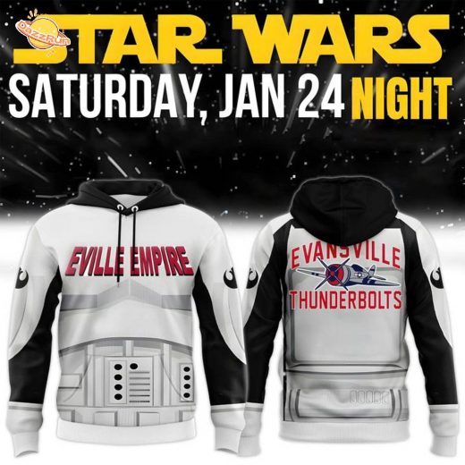 Evansville Thunderbolts 2026 Star Wars Night Hoodie
