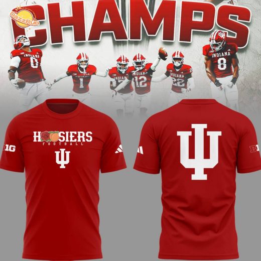 INDIANA HOOS 🏈 Rose Bowl x Peach Bowl Champs TShirt