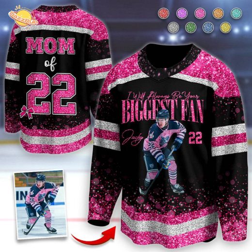 I’ll Always Be Your Biggest Fan – Personalized Ice Hockey Shirt Custom Nickname Mom Grandma Hockey Family