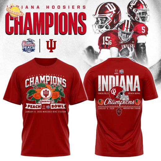 Indiana Champions 2026 3D Red Tshirt