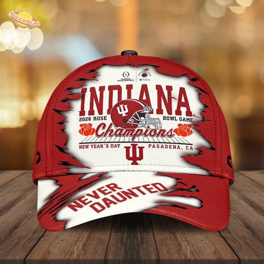 Indiana Hoosiers Football 2026 Rose Bowl Champions Classic Cap