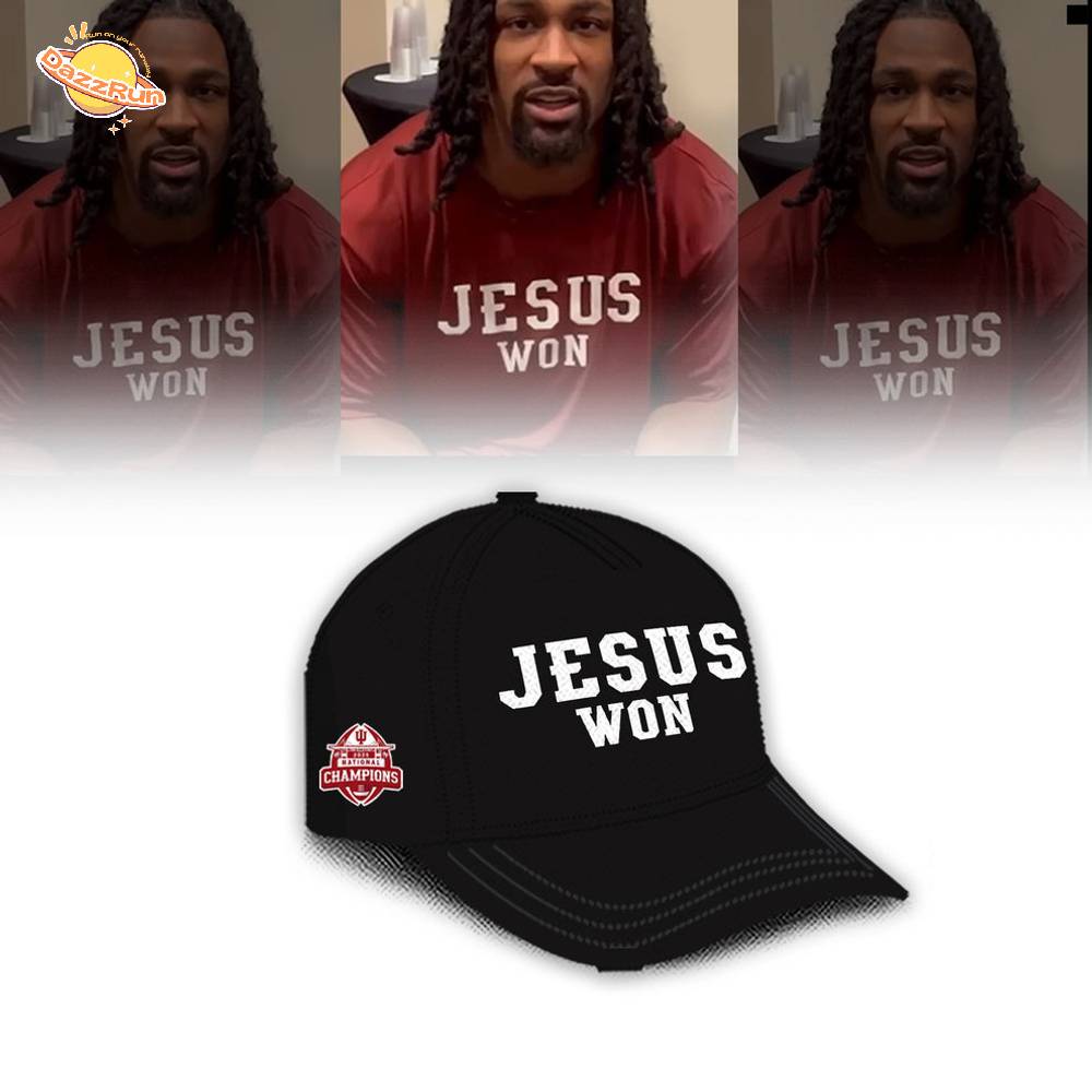 Indiana Hoosiers ” Jesus Won” 2026 National Champions Limited Edition Shirt Indiana Hoosiers ” Jesus Won” 2026 National Champions Limited Edition Shirt