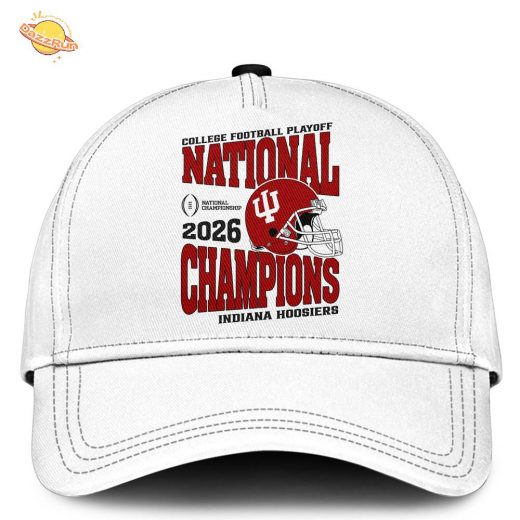Indiana Hoosiers National Champions 2025/26 Hoodie White Limited Edition
