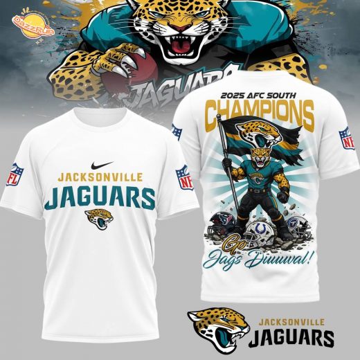 Jacksonville Jaguars | Premium NFL AFC South Champions Super Bowl 3D Shirt