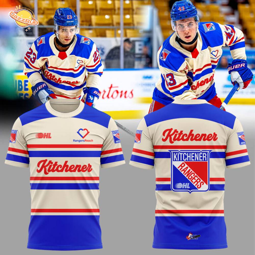 Kitchener Rangers WARMUPS RTown BattleBuilt Combo Combo Shirt Kitchener Rangers WARMUPS RTown BattleBuilt Combo Combo Shirt