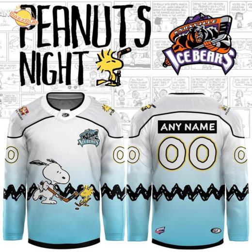 Knoxville Ice Bears Peanuts Night Jersey