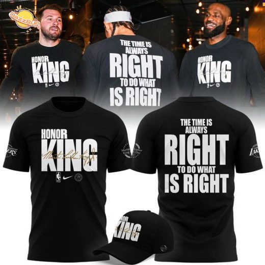 Limited edition T-Shirt Los Angeles Lakers Honoring MLK for fans