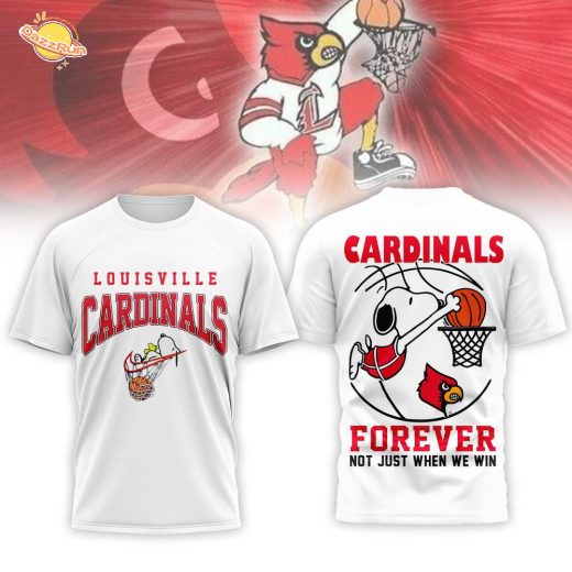 Louisville Cardinals | Premium NCAA Basketball Snoopy 3D Shirt