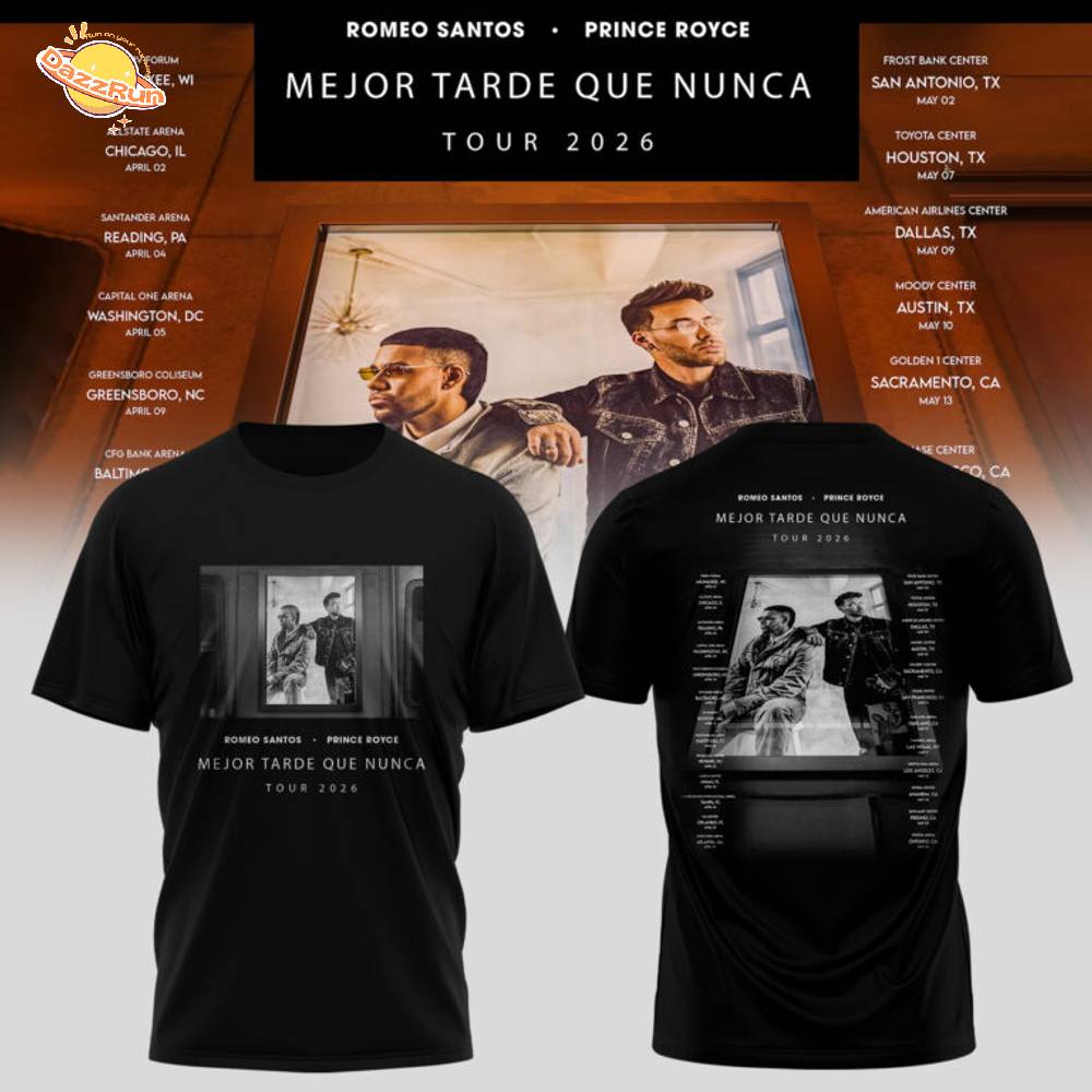 Mejor Tarde Que Nunca US & UK Tour Merch Mejor Tarde Que Nunca US & UK Tour Merch