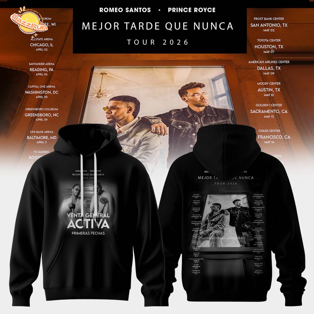 Mejor Tarde Que Nunca US & UK Tour Merch Hoodie Mejor Tarde Que Nunca US & UK Tour Merch Hoodie