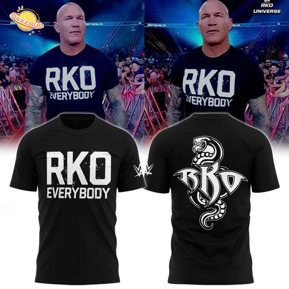 Men's Black Randy Orton RKO Everybody Special T-Shirt Men's Black Randy Orton RKO Everybody Special T-Shirt
