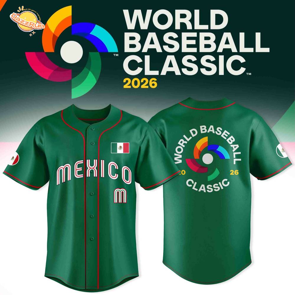 Mexico Baseball 2026 World Baseball Classic-Design For Fan-3D Baseball Jersey Mexico Baseball 2026 World Baseball Classic-Design For Fan-3D Baseball Jersey