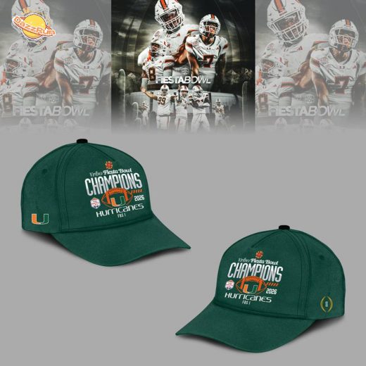 Miami Hurricanes College Football Playoff 2025 Fiesta Bowl Champions Combo T-Shirt