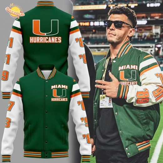 Miami Hurricanes Football Bomber Jacket
