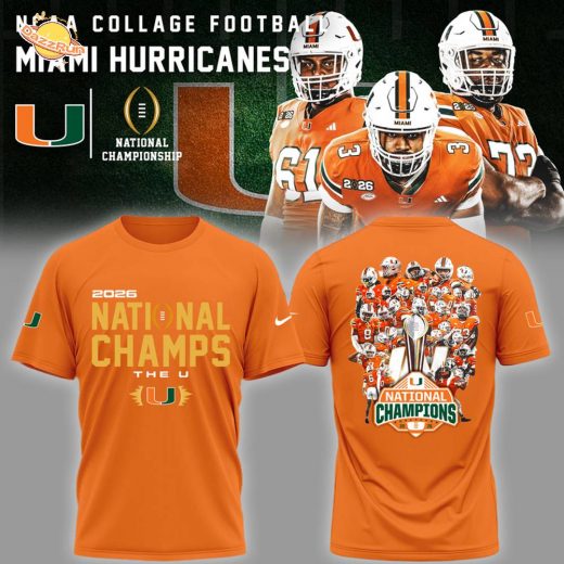 Miami Hurricanes – National Champions Limited Edition T.shirt