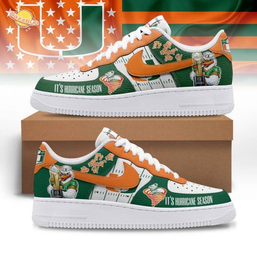 Miami Hurricanes | Premium NCAA Fiesta Bowl Champions AF1 Shoes