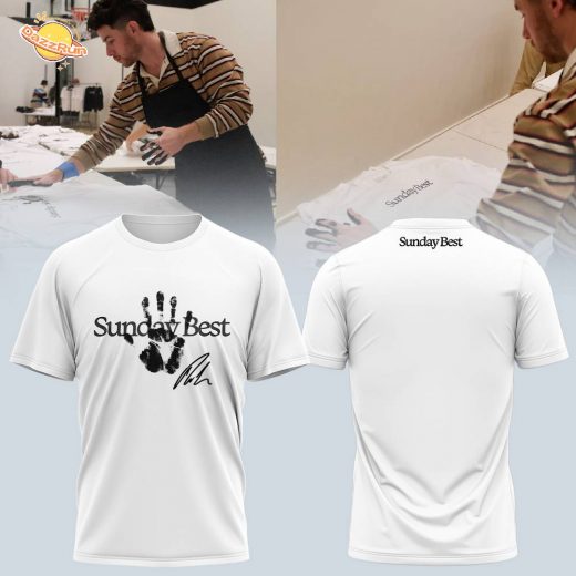 N. Jonas “Sunday Best” Handprinted W TShirt