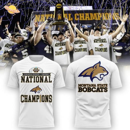 Official Montana State Football Champions T-shirt – White (Updated Version)-V2