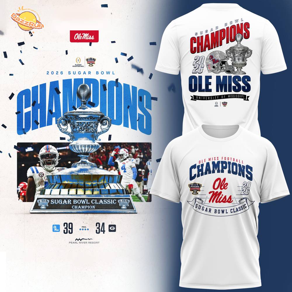 Ole Miss Sugar Bowl Champions 2026 W T-shirt Ole Miss Sugar Bowl Champions 2026 W T-shirt