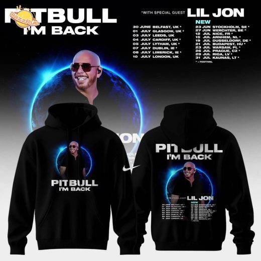 Pitbull – I’m Back! Tour 2026 Limited Edition Hoodie