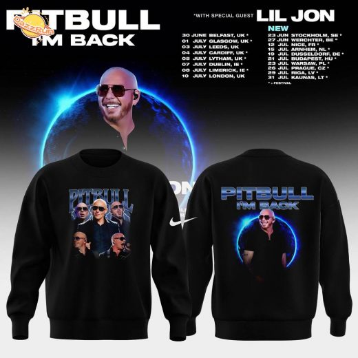 Pitbull – I’m Back! Tour 2026 Limited Edition Sweatshirt