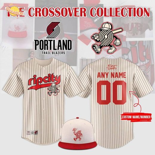 Portland Trail Blazers The Crossover Baseball Jersey 2025