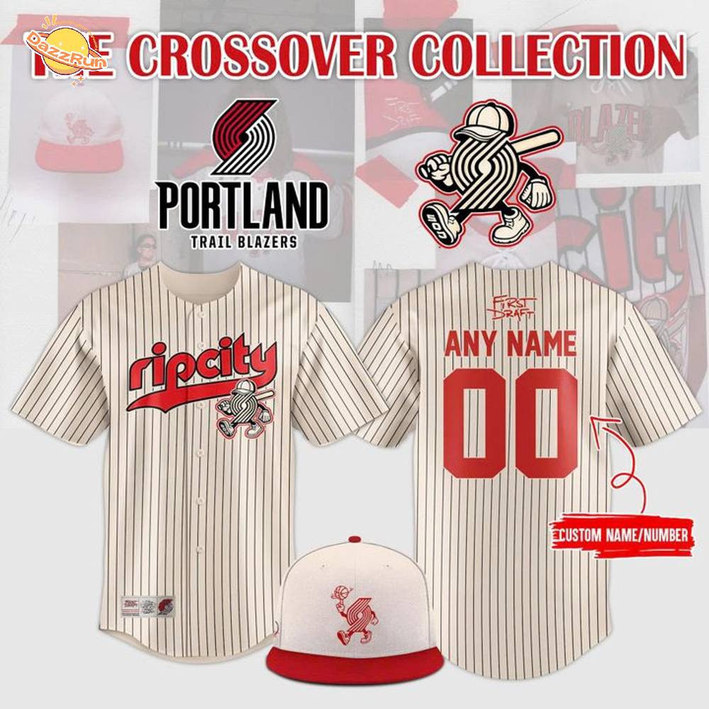 Portland Trail Blazers The Crossover Baseball Jersey 2025 Portland Trail Blazers The Crossover Baseball Jersey 2025