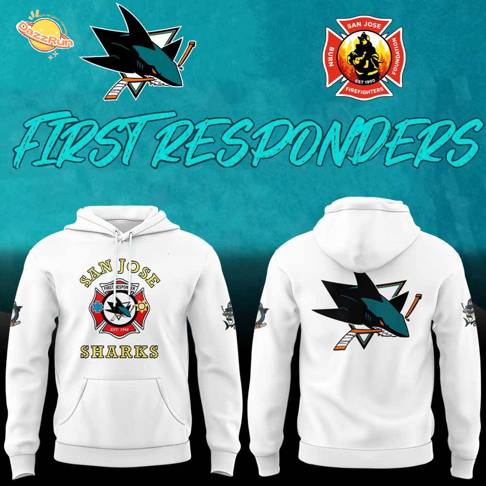 SJ Sharks FIRST RESPONDERS Combo Hoodie SJ Sharks FIRST RESPONDERS Combo Hoodie