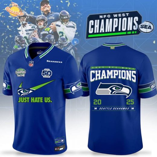 Seattle Seahawks 2025 NFC West Champions Football Jersey Shirt Edition