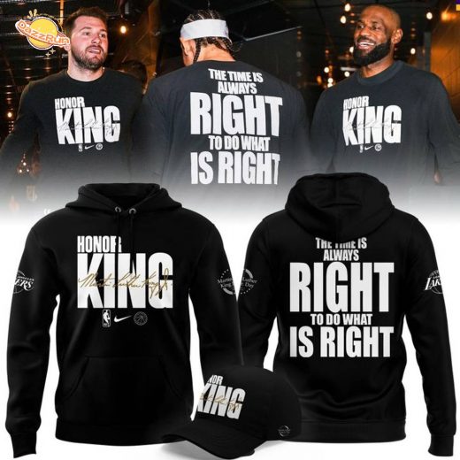 Special Edition Hoodie Los Angeles Lakers Honoring MLK for fans