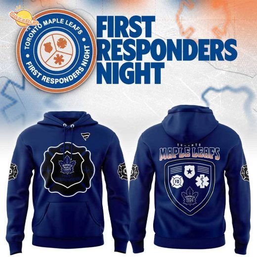 TM Leafs First Responders Night 2026 Blue Hoodie TM Leafs First Responders Night 2026 Blue Hoodie