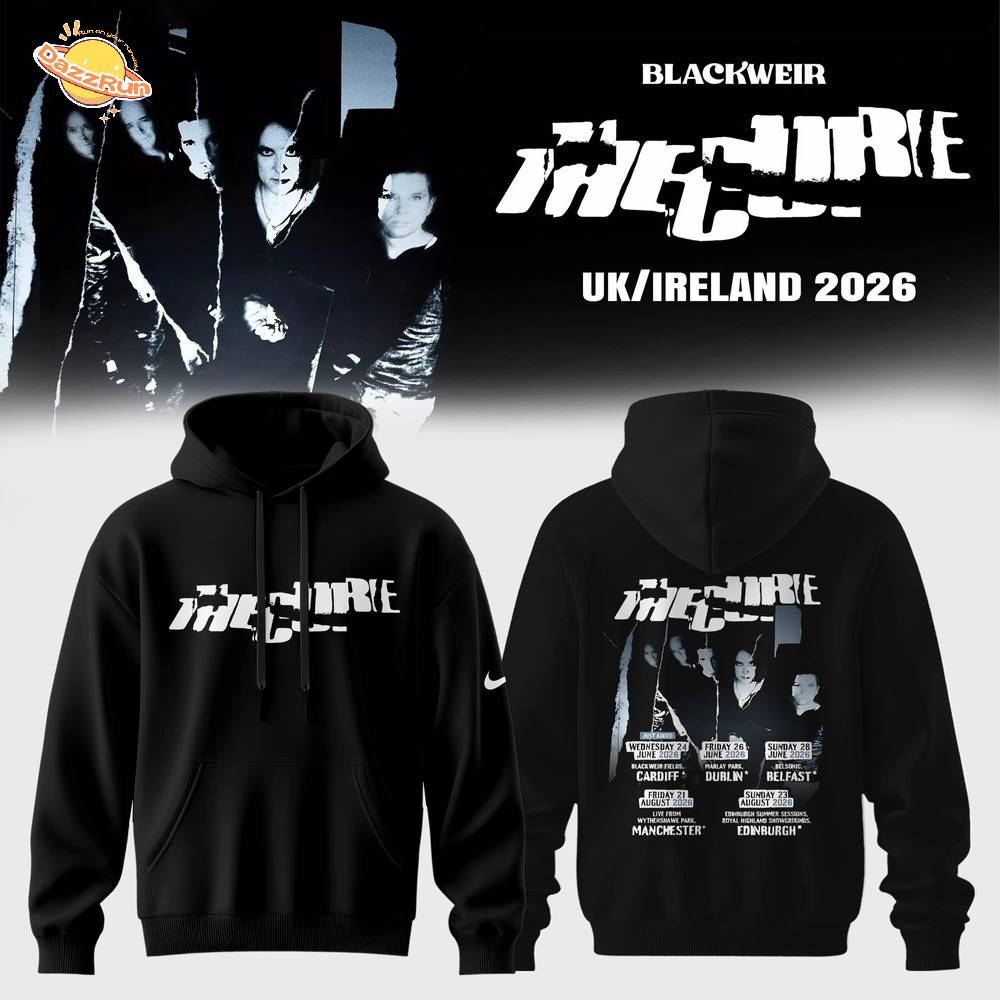 The Cure 2026 UK & Ireland Summer Shows Hoodie The Cure 2026 UK & Ireland Summer Shows Hoodie