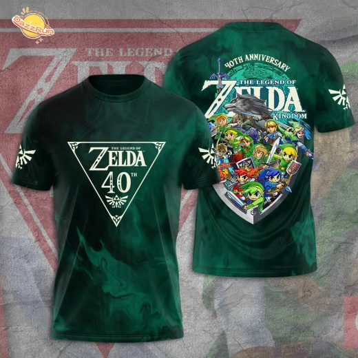The Legend of Zelda 40th Anniversary 3D Apparel