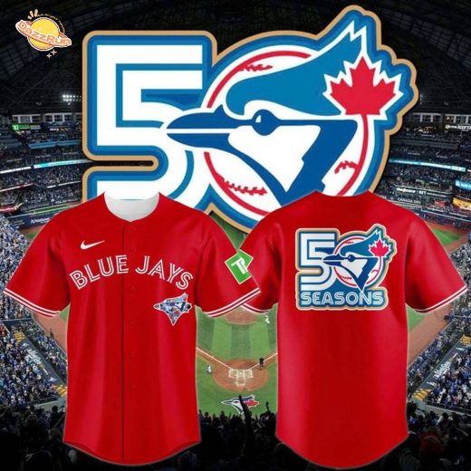 Toronto Blue Jays New Logo for 2026 to celebrate their 50th seaso Baseball Jersey-Red