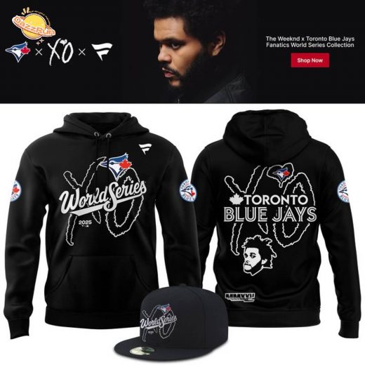 Toronto Blue Jays x The Weeknd Fanatics Royal 2025 World Series Legacy Fleece Hoodie
