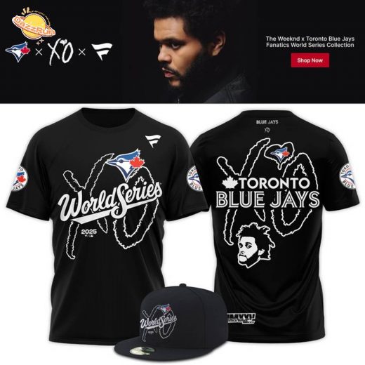 Toronto Blue Jays x The Weeknd Fanatics Royal 2025 World Series Legacy Fleece Tee